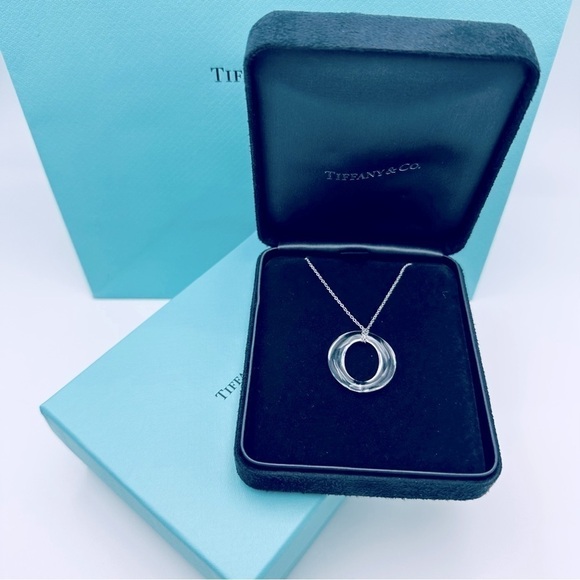 RARE Tiffany & Co. Platinum Rock Crystal Sevillana Necklace 17” with Packaging - Picture 9 of 9